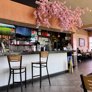 the interior of a restaurant