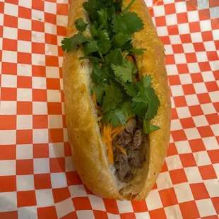 Beef banh mi