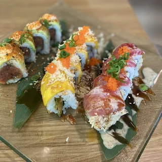 Half Red-Yellow-Green Roll