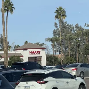 a lot of cars in a parking lot