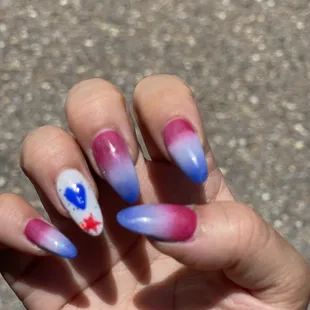 4th July  nails