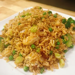 Tom Yum Fried Rice With Shrimp