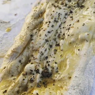 an uncooked piece of food