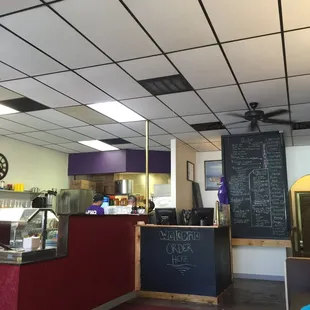 Inside the restaurant and a glimpse at the menu