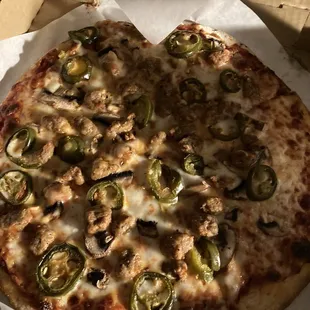 pizza, food