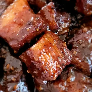 Pork belly burnt ends - YUM!