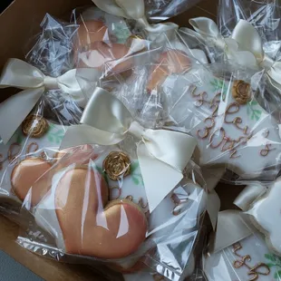 Check out the Rose Gold Heart Cookies that were paired with main cookie