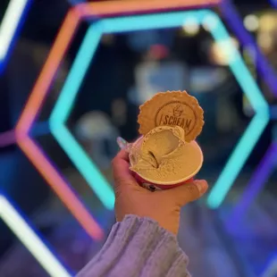 Coffee gelato is pretty yum with the wafer