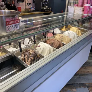Gelato selection at I Scream--yum!