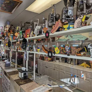 a store filled with toys