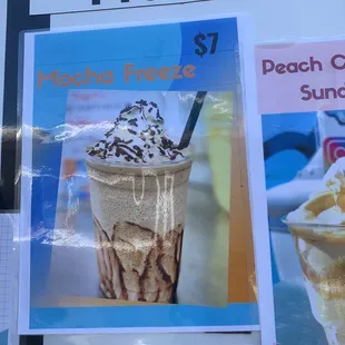 Price of the mocha freeze