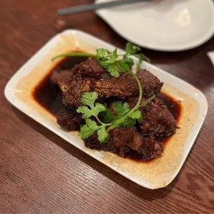 Deep Fried Sliced Fish in Sweet Soy Sauce ($9.95)