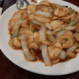 Shanghai Style Fried Rice Cakes