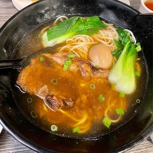 Braised Pork Chop Noodle Soup