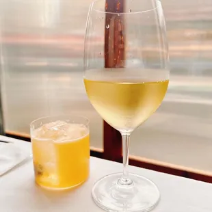 Whiskey sour and Chardonnay