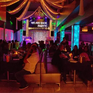 people sitting at tables