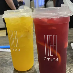 Pineapple Passion and Hibiscus fruit tea, so YUMMY !