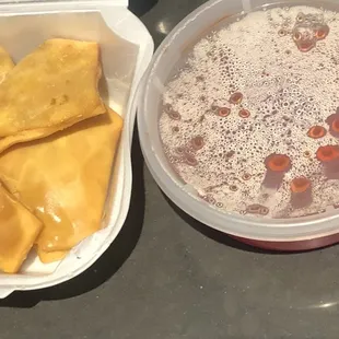 Cheese Wontons - good. Rewarmed it up in my air fryer.