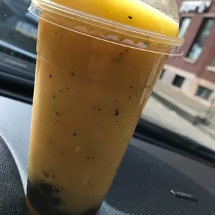 The passion fruit particles