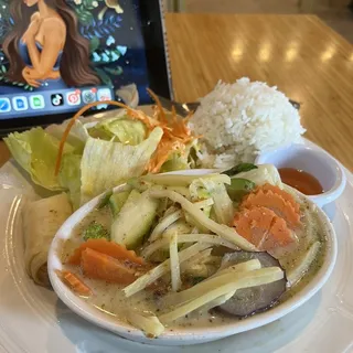 L91. Green Curry Lunch Special