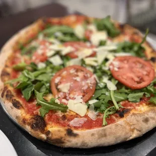 Pizza Primavera with sausage added