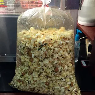 large Hurricane Popcorn for $9.50