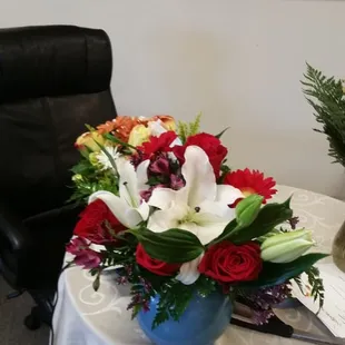 The arrangement that was made on the spot.