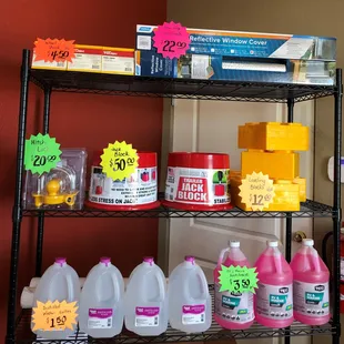 RV storage supplies for sale now!