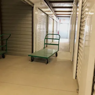 Dollies and cart available for your use.