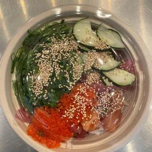 Custom small poke bowl