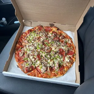 a pizza in a box
