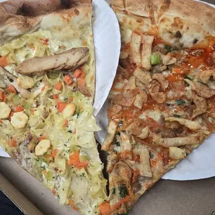 Special slices of the week: chicken noodle soup and pork egg roll