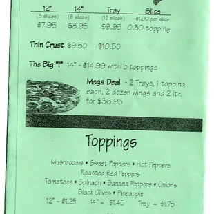 Current Menu 12/2015
