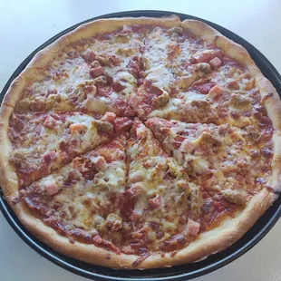 Meat-lovers pizza
