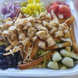 Grilled chicken salad