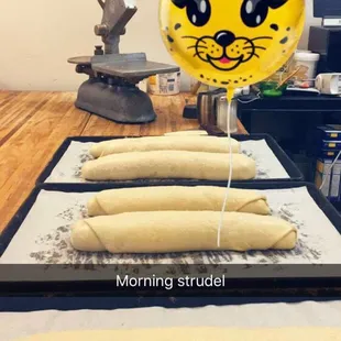 Fresh strudel