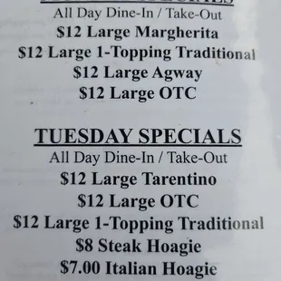 Specials (July 2024)