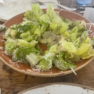 House salad with almonds and house dressing