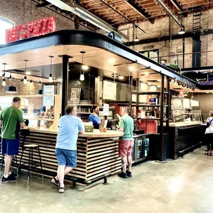customers at the counter