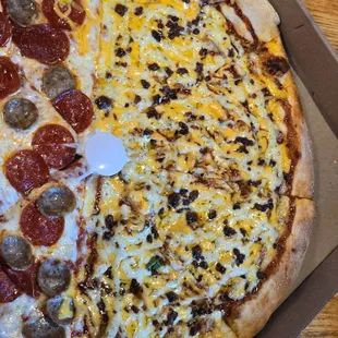 pizza, food