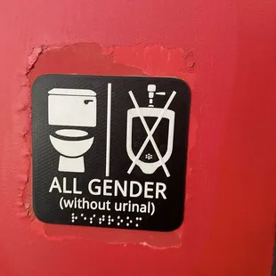 Bathroom sign