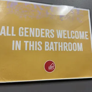 Bathroom sign