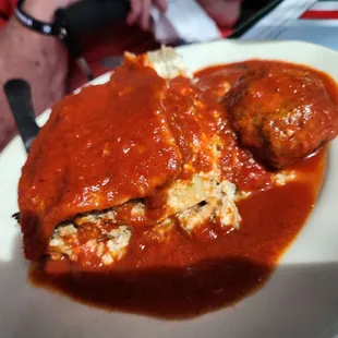 Lasagne with add on meatball
