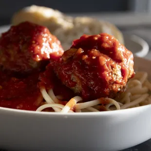 Spaghetti and meatballs