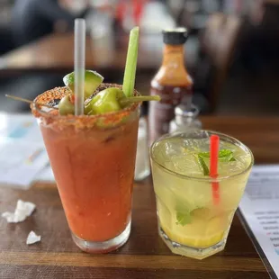 Bloody Mary &amp; bourbon lemonade