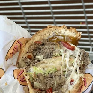Philly with mushrooms and peppers