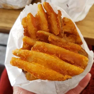 Waffle cut fries!