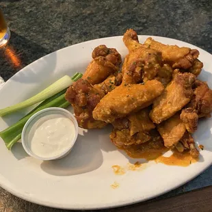 12 piece regular fried chef style hot wings (less one if you&apos;re counting as I ate it before the pic lol).