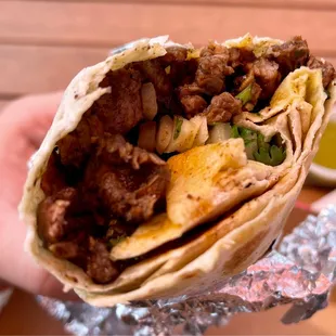 Asada in the All Meat Burrito