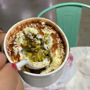 Corn in a cup! Really good!